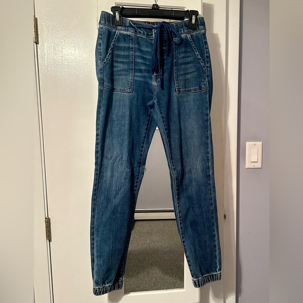 Risen Blue Denim Joggers